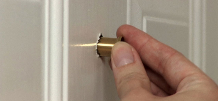 peephole door repair in Lindsay